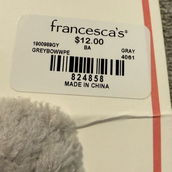 Francesca's Collections Gray Headband with Pearls - Picture 4 of 4
